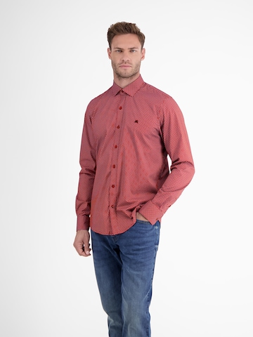 LERROS Regular fit Button Up Shirt in Red