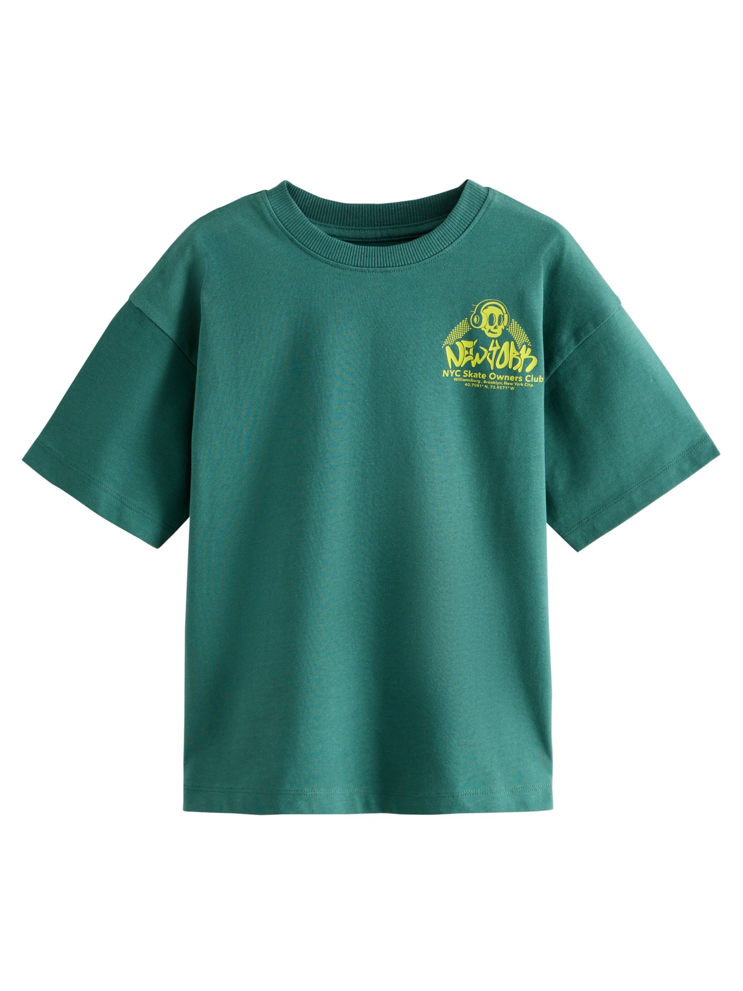 T-Shirt Next en vert : devant