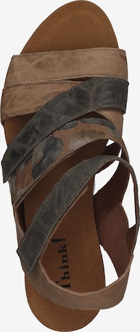 THINK! Strap Sandals in Brown