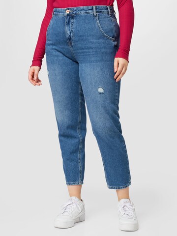ONLY Curve regular Jeans 'TROY' i blå: forside