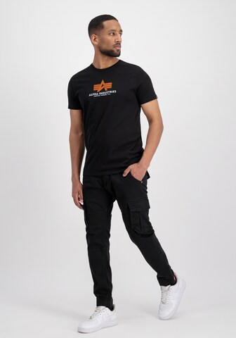 Tricou de la ALPHA INDUSTRIES pe negru