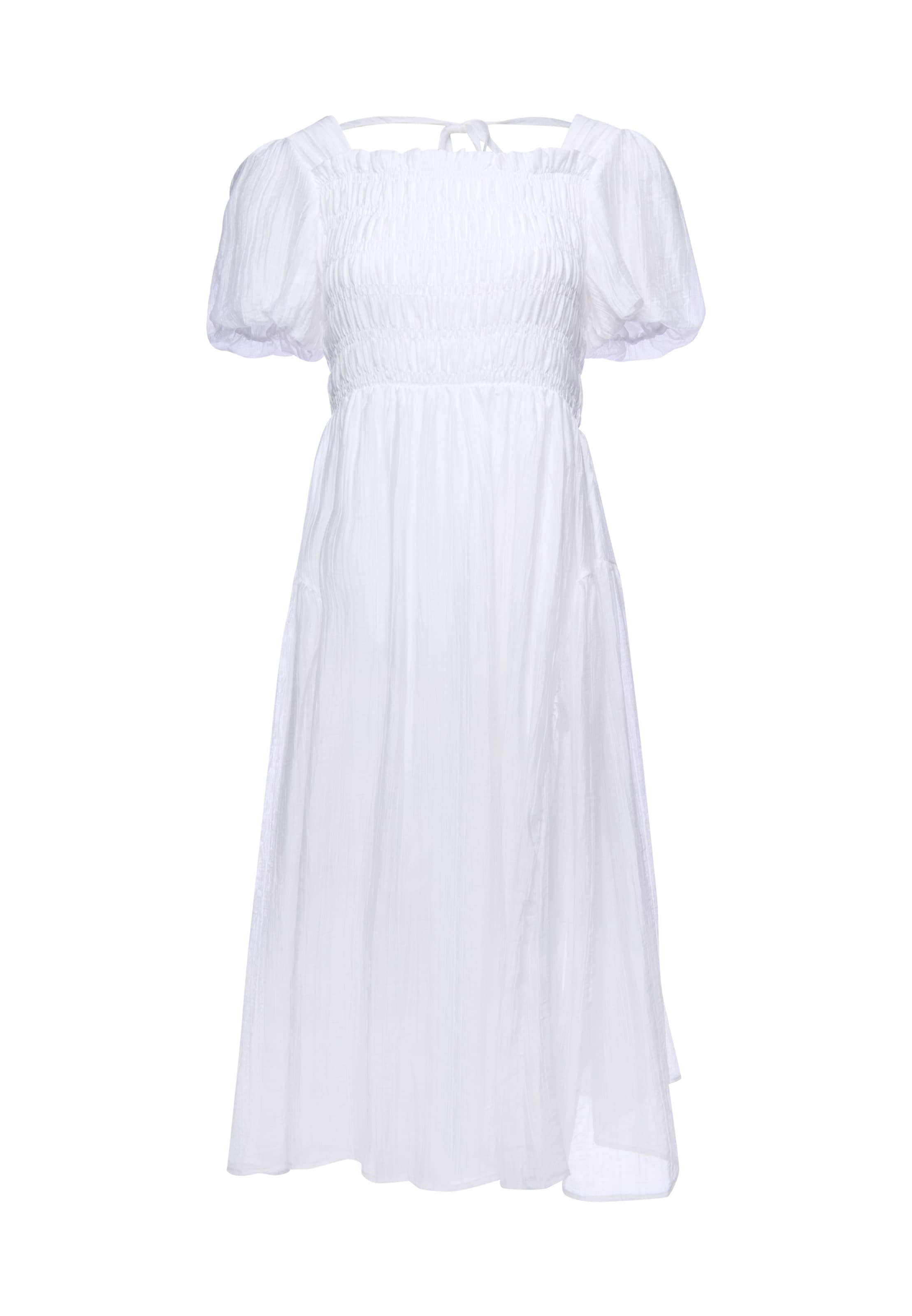 faina - Vestido en blanco: frente