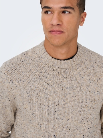 smėlio Only & Sons Megztinis 'ONSBIRKY'