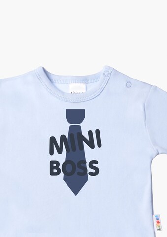 LILIPUT Niedliches Langarmshirt mit 'Mini Boss'-Print in Blau
