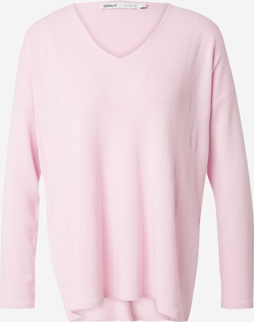 Pull-over 'AMALIA' ONLY en rose : devant