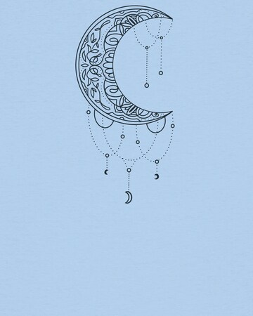 Watapparel Shirt ' Mandala Moon ' in Blauw