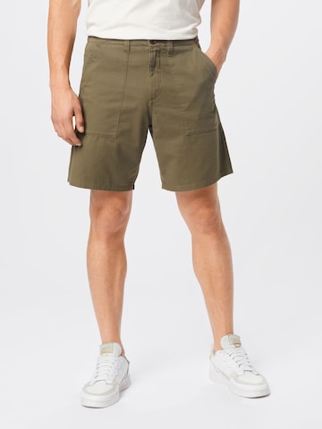 FARAH Regular Broek 'Sepel' in Groen: voorkant