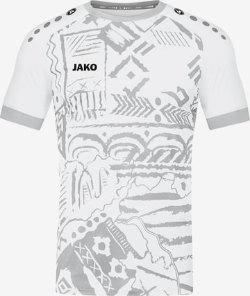 JAKO Performance Shirt 'Tropicana' in White: front