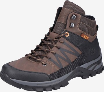 Rieker Lace-Up Boots in Brown: front