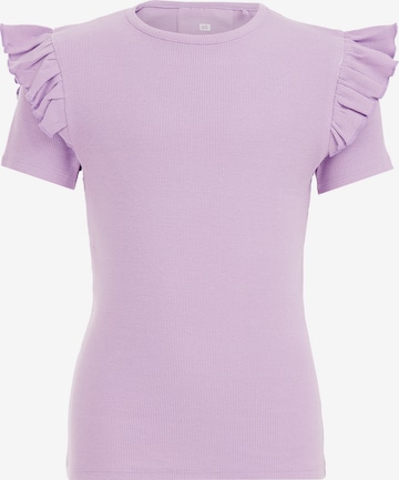 WE Fashion T-Shirt in Lila: predná strana