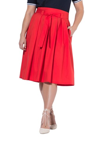 Ulla Popken Rock in Rot: Vorderseite