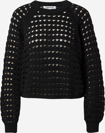 Pull-over 'Tiare' EDITED en noir : devant