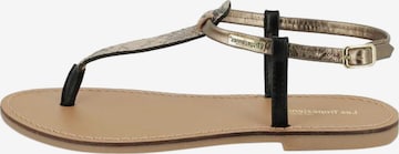 Sandales Les Tropéziennes en or : devant