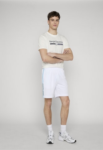 Sergio Tacchini Normální Sportovní kalhoty 'Goccia' – bílá