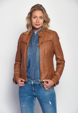 Maze Between-Season Jacket ' Ryana ' in Brown: front