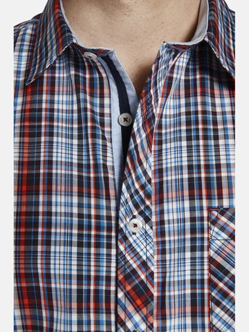 Charles Colby Comfort fit Button Up Shirt ' Duke Beltram ' in Blue