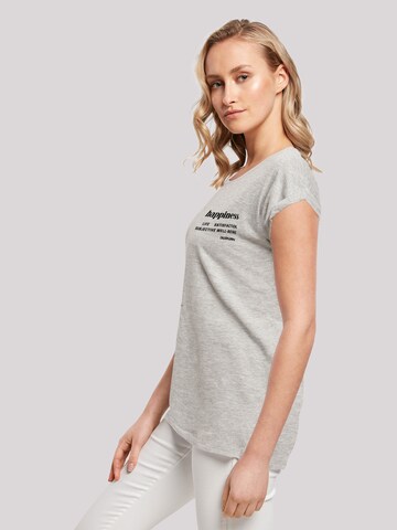 T-shirt 'Happiness' F4NT4STIC en gris
