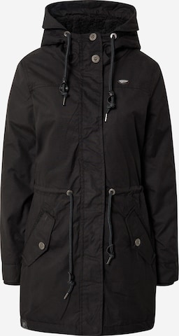 Ragwear Zimska jakna 'Elba' | črna barva: sprednja stran