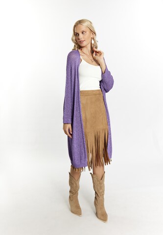 IZIA Knit cardigan in Purple