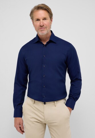 ETERNA Regular fit Zakelijk overhemd in Blauw: voorkant