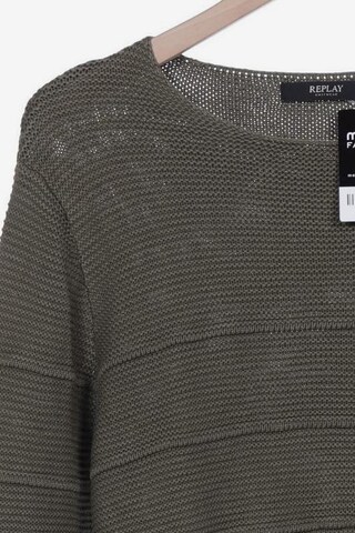REPLAY Pullover L in Grün