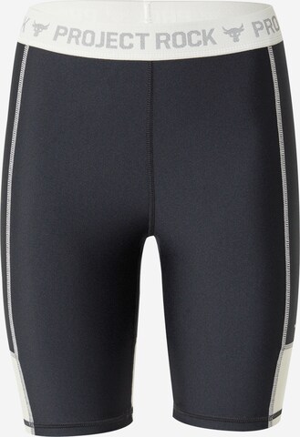 Skinny Pantalon de sport UNDER ARMOUR en noir : devant