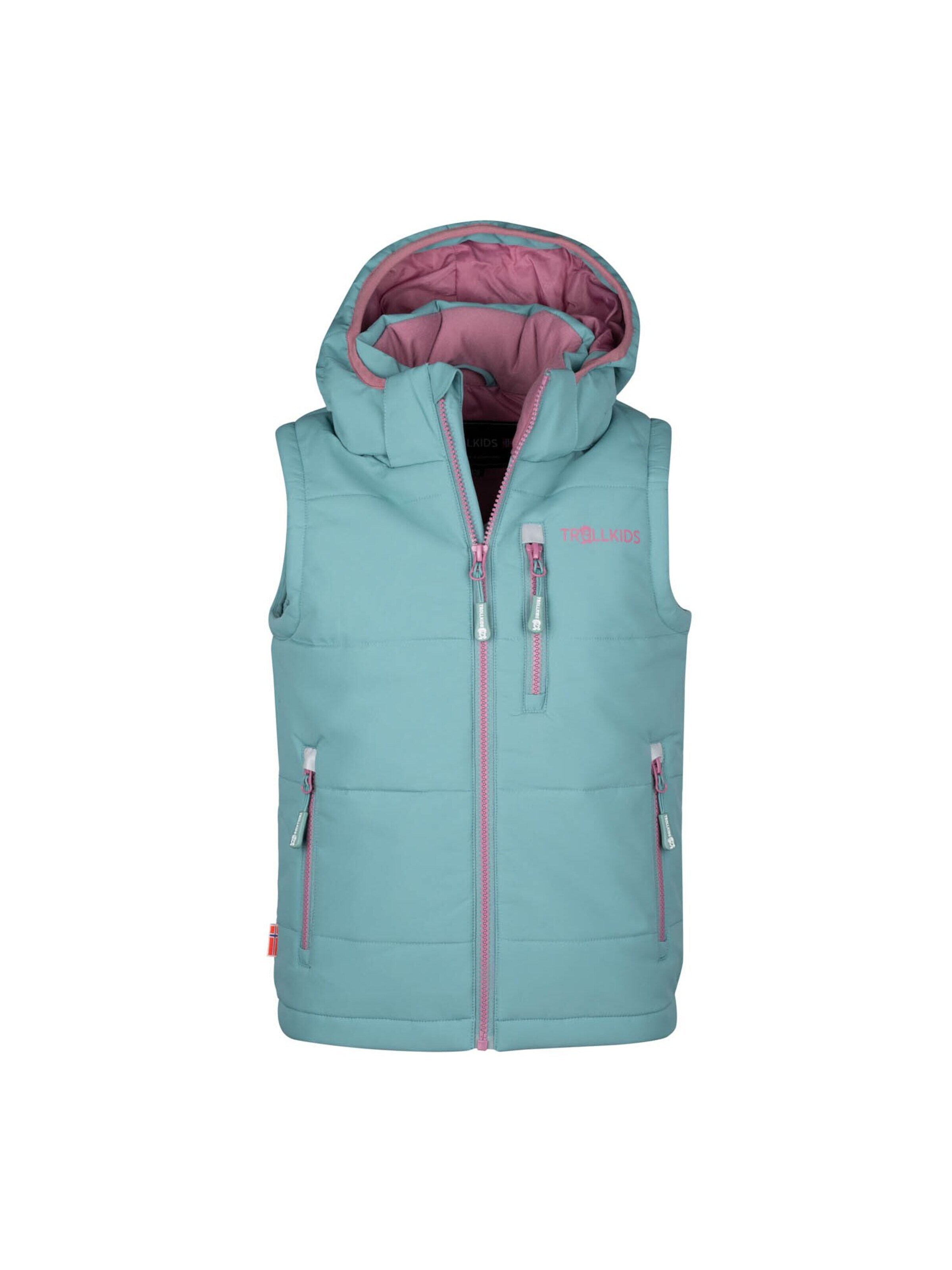 TROLLKIDS Outdoor jacket in Green: front