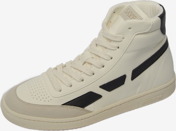 SAYE High-Top Sneakers in White: front