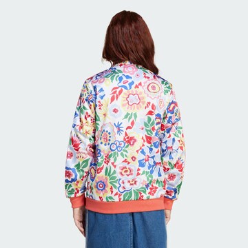 ADIDAS ORIGINALS Sweat jacket 'Adidas Originals x Liberty London Firebird' in White