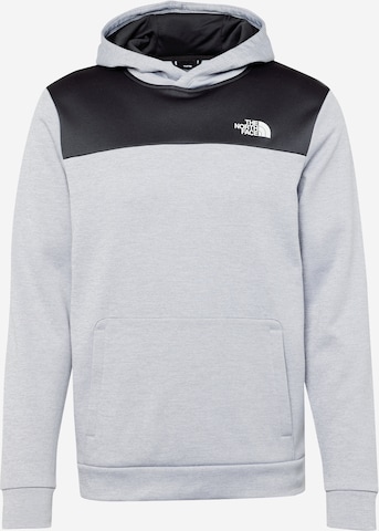 THE NORTH FACE Sportsweatshirt 'M REAXION FLEECE P/O HOODIE  - EU' i grå: forside