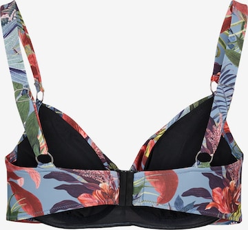 Swim by Zizzi T-shirt Bikini Top 'STANIA' in Mixed colors