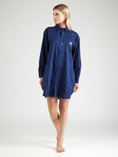 Camicia da notte in XS Lauren Ralph Lauren di colore zappiro / blu scuro, Visualizzazione prodotti