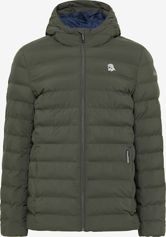 Schmuddelwedda Between-Season Jacket in Green: front