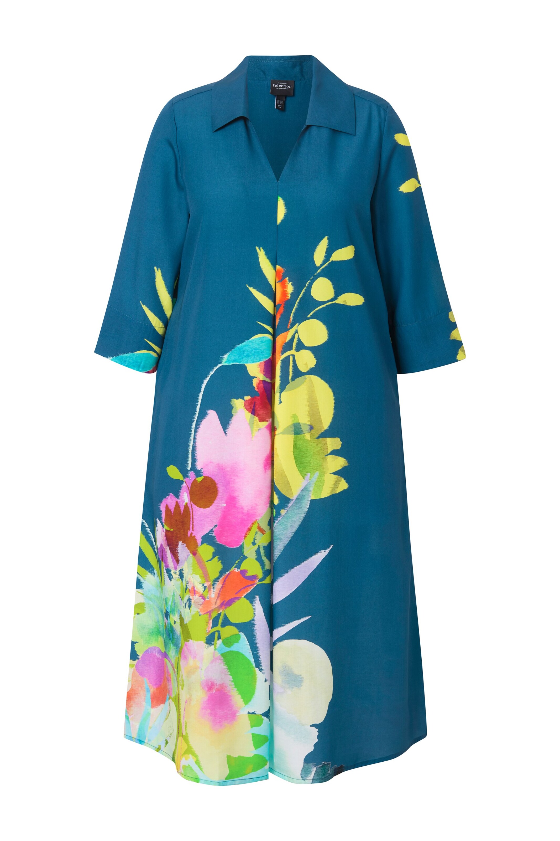 Ulla Popken Jurk in Blauw: voorkant