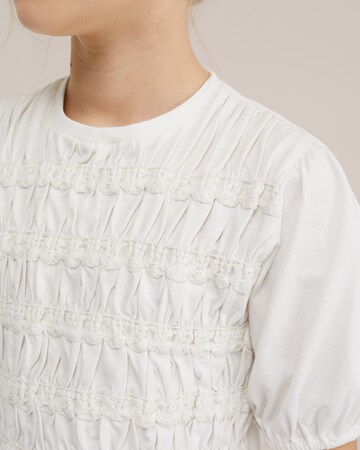 WE Fashion Pluus, värv valge