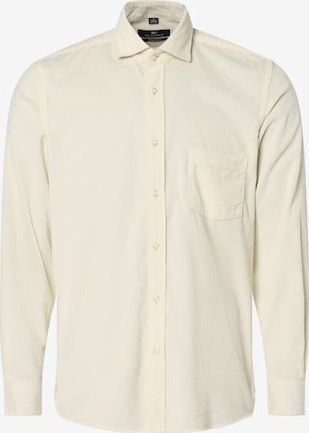 Nils Sundström Regular fit Button Up Shirt ' ' in Beige: front