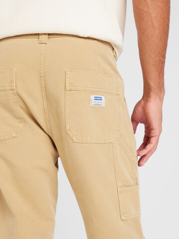 HUGO Regular Trousers 'Garon243D' in Beige