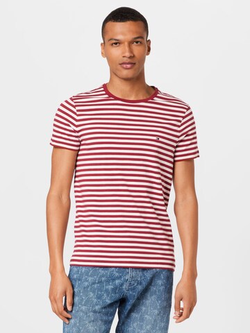 TOMMY HILFIGER Slim fit Koszulka w kolorze beżowy: przód