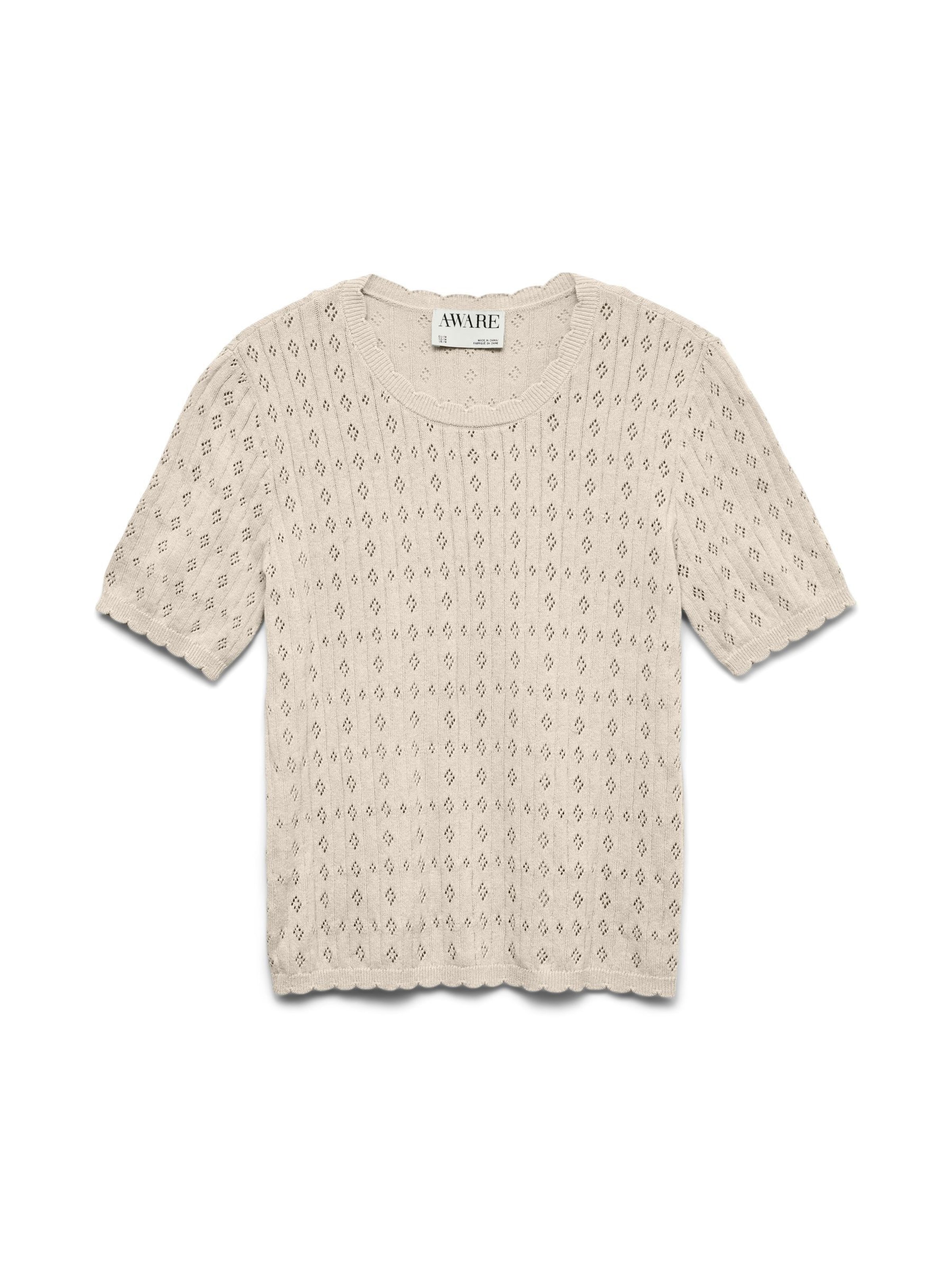 VERO MODA Sweater 'AWViola' in Beige: front