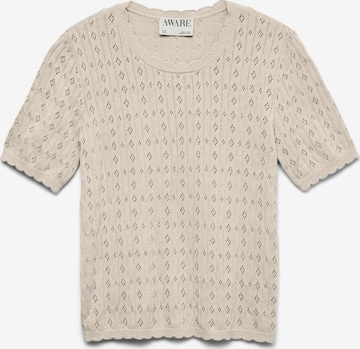 Pull-over 'AWViola' VERO MODA en beige : devant