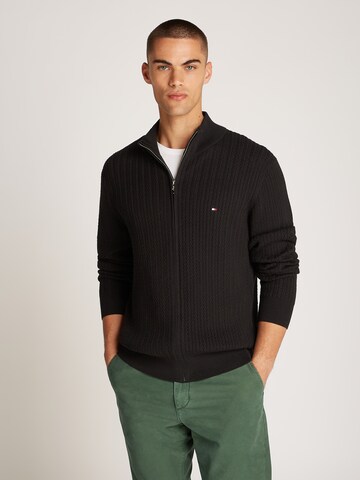 TOMMY HILFIGER Kardigan w kolorze czarny: przód