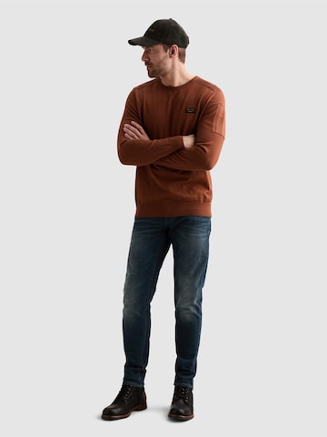PME Legend - Jersey 'American Classic pullover with flight pocket' en marrón