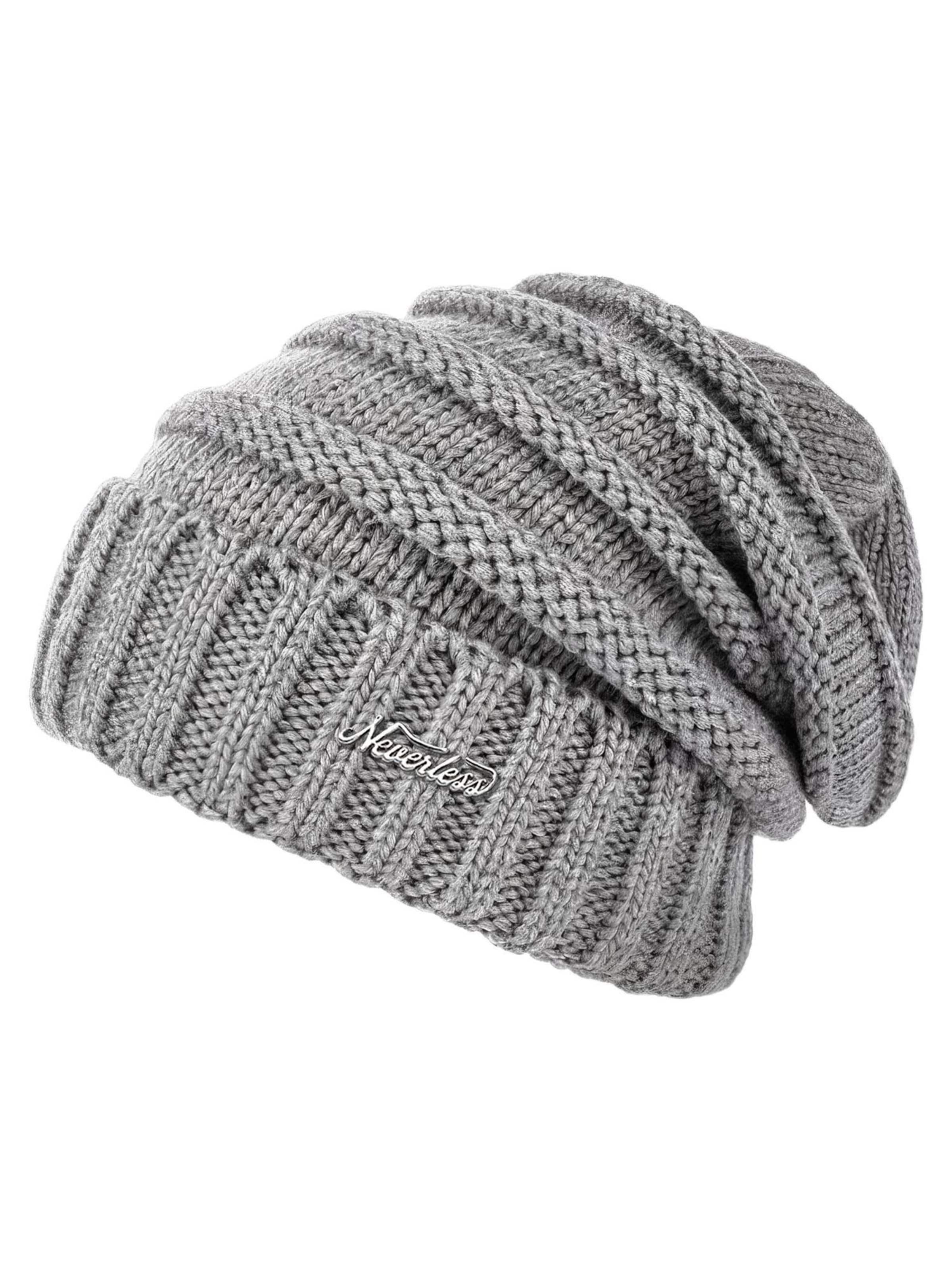 Neverless Beanie 'Model 36931' in Grey: front