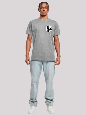 T-Shirt 'Looney Tunes Bugs Bunny Silhouette' F4NT4STIC en gris