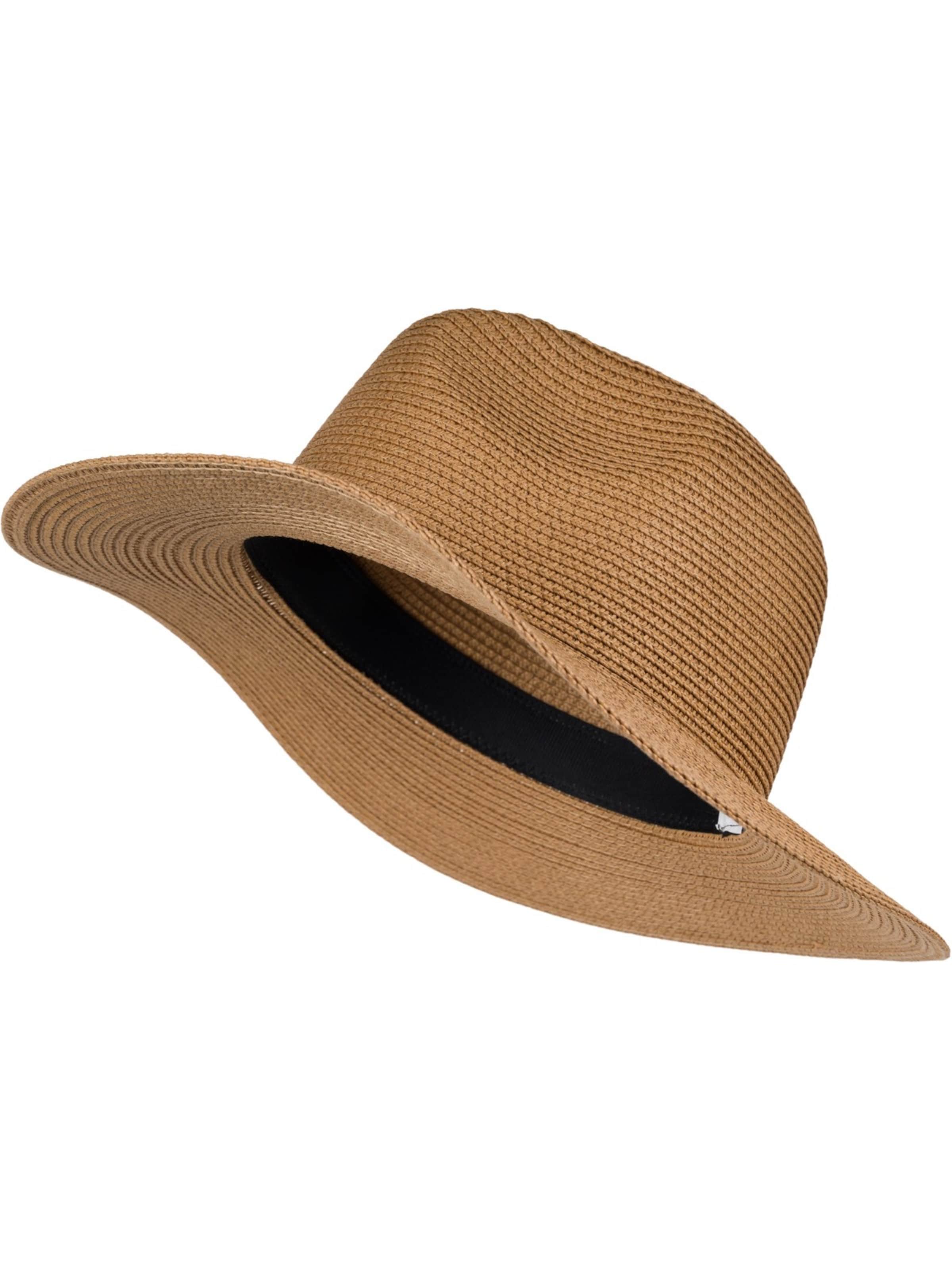 styleBREAKER Hut 'Panama Strohhut - Knautschhut'‌‌‌‌‌‌ in braun, Produktansicht