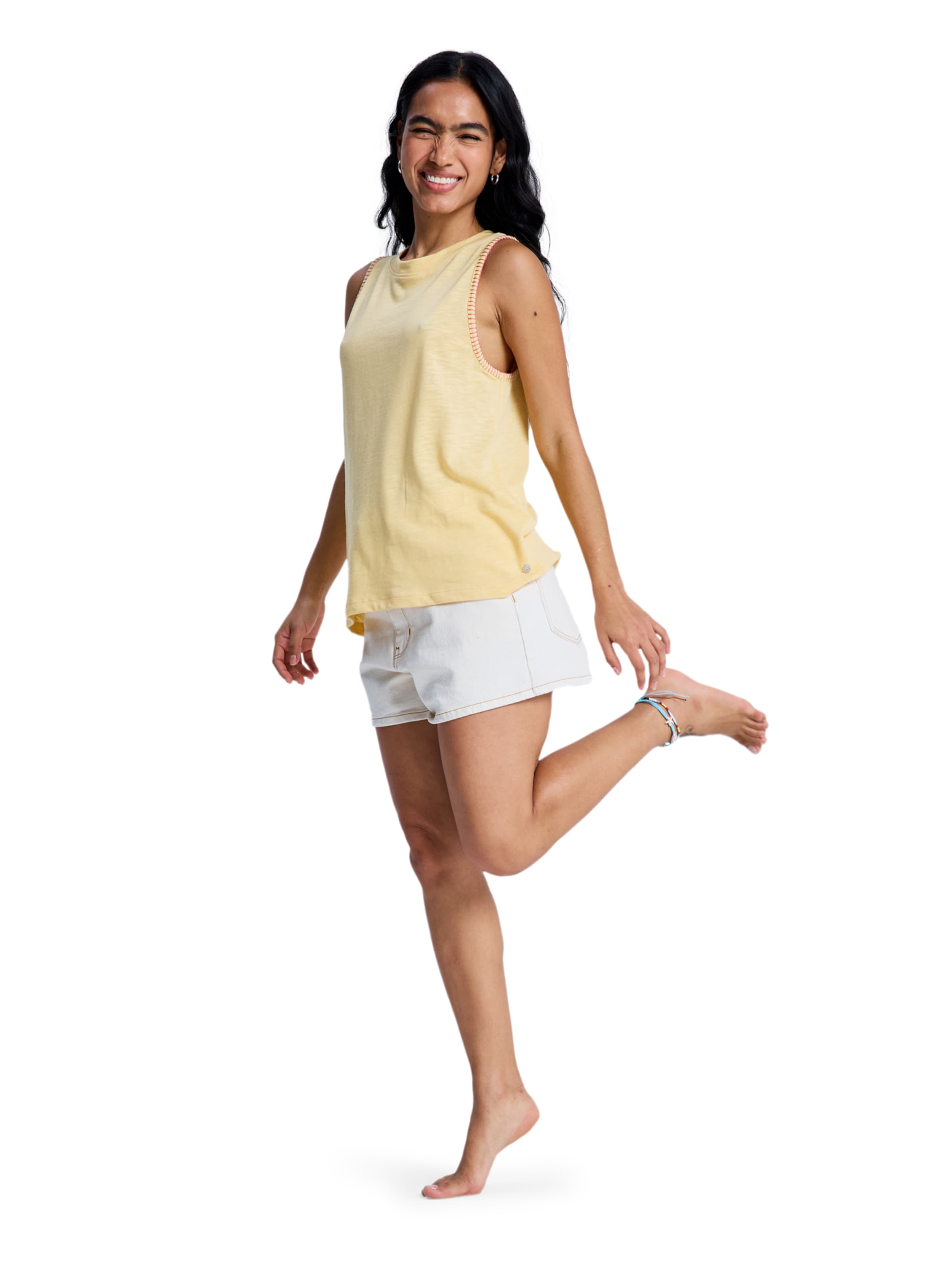 ROXY Top 'Better Days' in Yellow