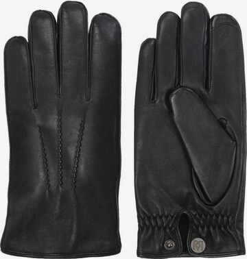 Gants Kazar en noir : devant