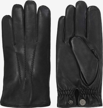 Gants Kazar en noir : devant