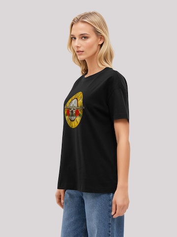 F4NT4STIC Shirt 'Guns 'n' Roses Vintage Bullet Logo' in Black