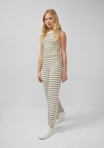 s.Oliver Wide leg Broek in Beige